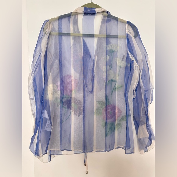 Blumarine Floral silk Sheer Blouse - Picture 16 of 16